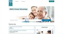 Desktop Screenshot of careers.asaging.org