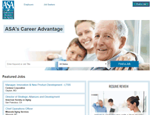 Tablet Screenshot of careers.asaging.org